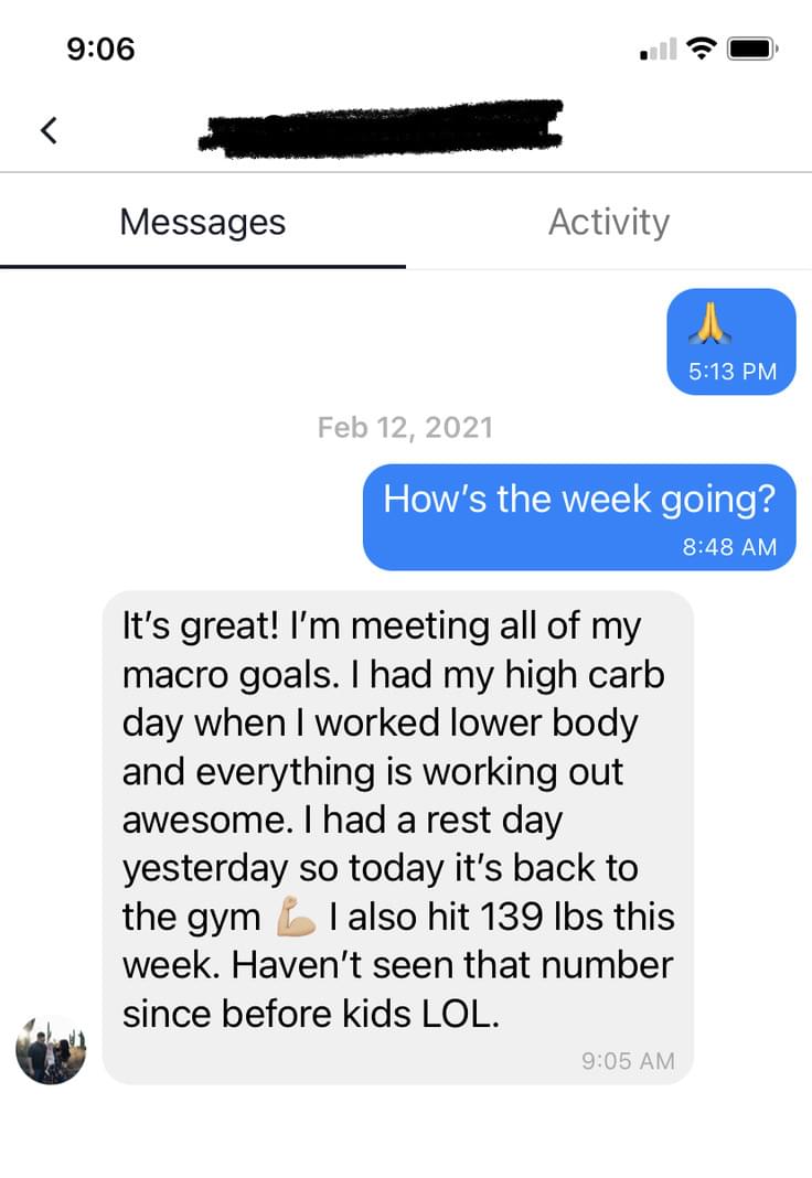 Satisfied Body Systems' client