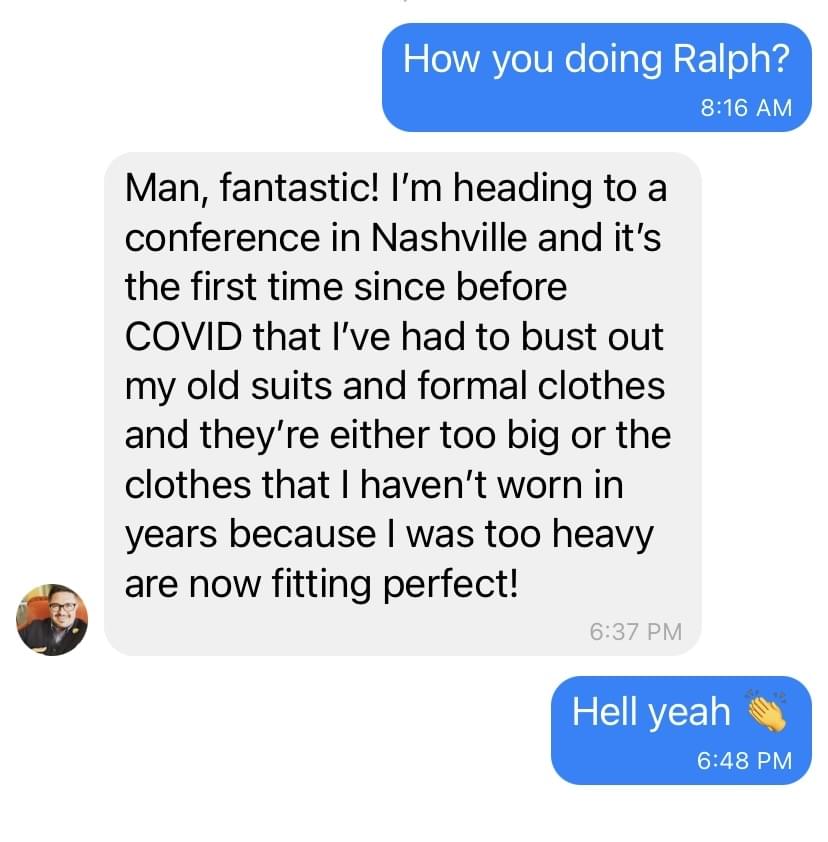Satisfied Body Systems' client