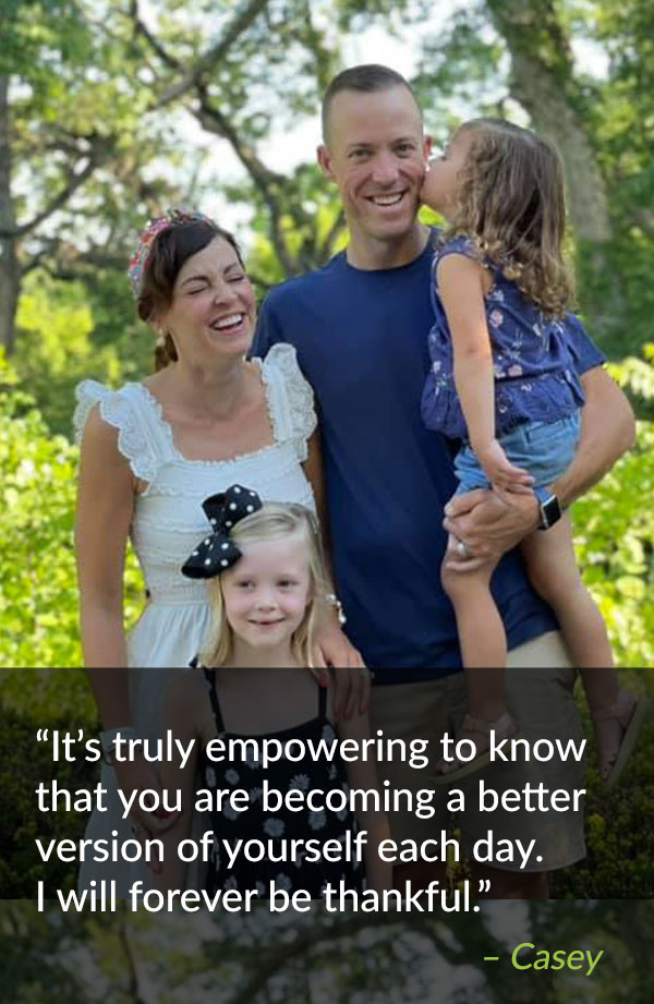 Casey nutrition coaching testimonial